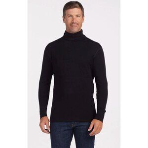 WoolX Prescott Turtleneck 100% Merino Wool Baselayer Black-sz Medium